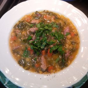 Paula's split pea soup